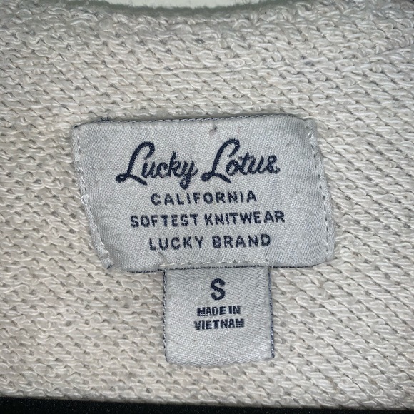 Lucky Lotus Raw Edge Sweater Moto Jacket - Picture 7 of 8